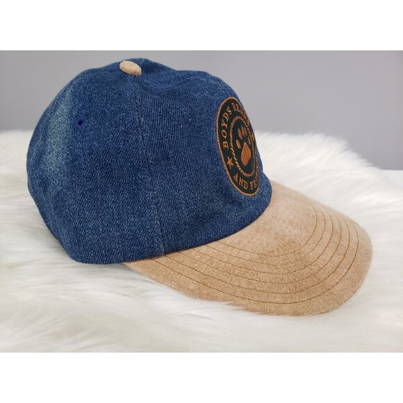 VINTAGE Boyds Bear Baseball‎ Hat Bearwear Denim Cap Adjustable 90s Dad Mom 80s - Picture 3 of 8